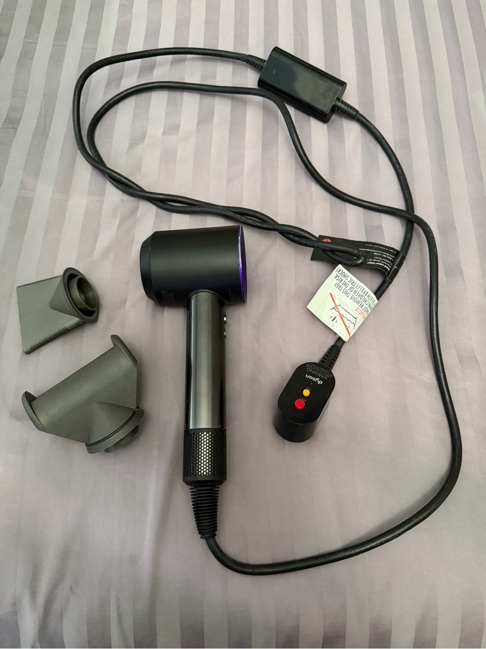 Dyson Supersonic Black Purple Hair Dryer